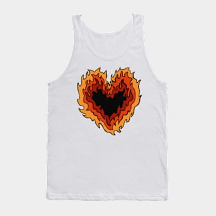 Flaming Heart Tank Top